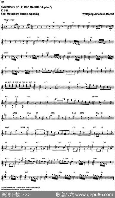 TheRealLittleClassicalFakeBook（P261-280）
