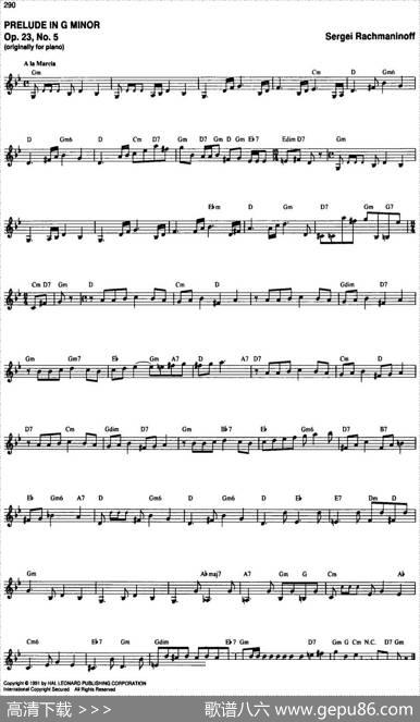 TheRealLittleClassicalFakeBook（P281-300）