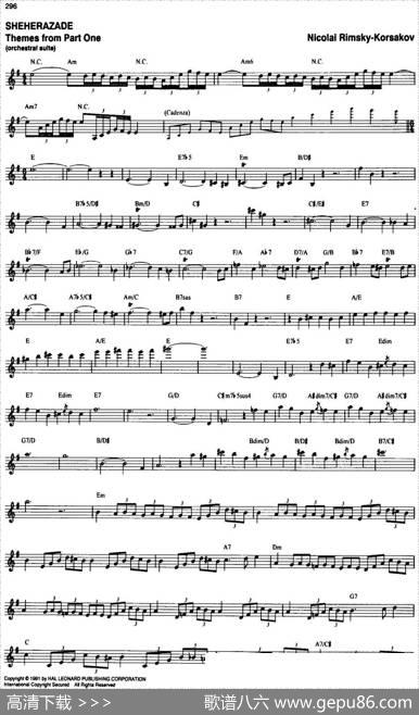TheRealLittleClassicalFakeBook（P281-300）