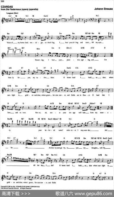 TheRealLittleClassicalFakeBook（P321-340）