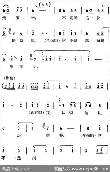 别光说些外行话（电影版《朝阳沟》选段、拴保、银环对唱）