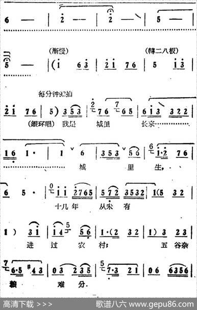 每年都是好收成（电影版《朝阳沟》选段、拴保娘、银环对唱）