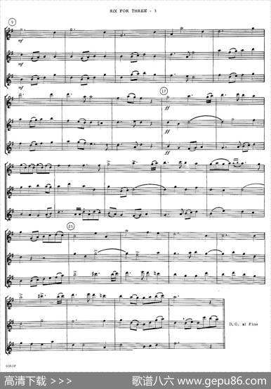 sixforthree（次中音三重奏总谱）