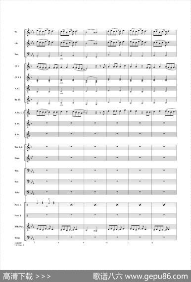 Letitgo（《冰雪奇缘》主题曲）（交响管乐总谱）