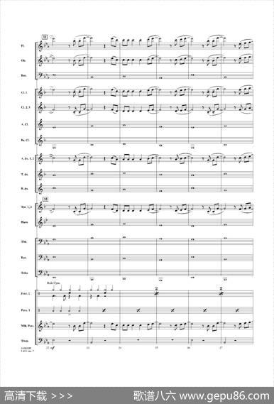 Letitgo（《冰雪奇缘》主题曲）（交响管乐总谱）