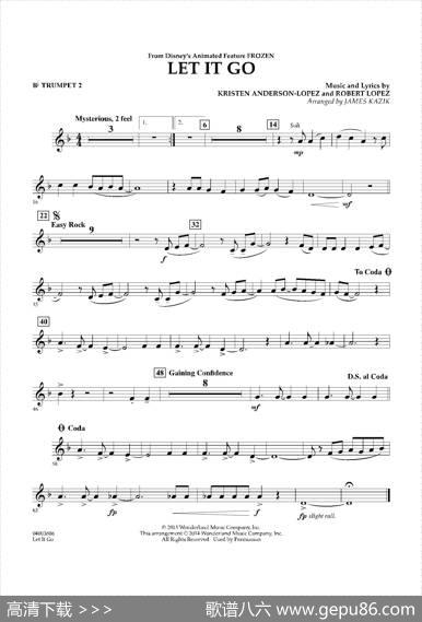 Letitgo（《冰雪奇缘》主题曲）（交响管乐分谱）