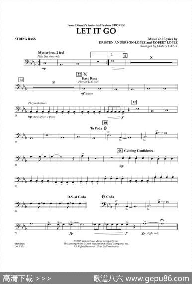 Letitgo（《冰雪奇缘》主题曲）（交响管乐分谱）