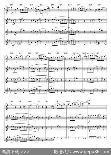 InTheMood（情绪）（四重奏总谱）