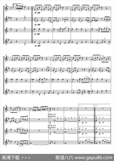 InTheMood（情绪）（四重奏总谱）