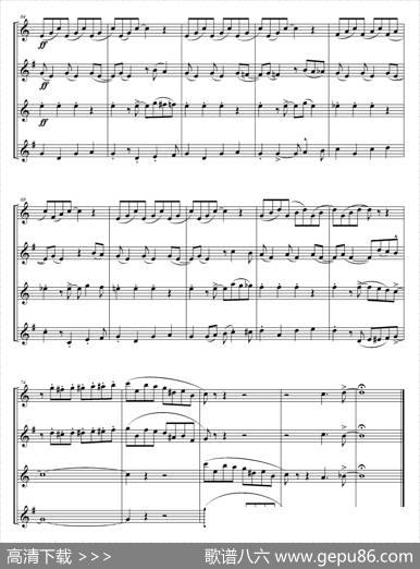 InTheMood（情绪）（四重奏总谱）