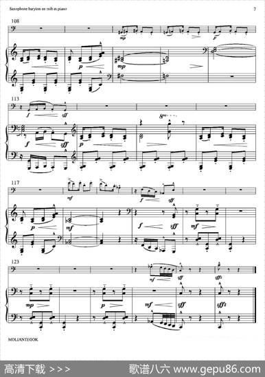 木偶步态舞（上低音萨克斯+钢琴伴奏）|德彪西