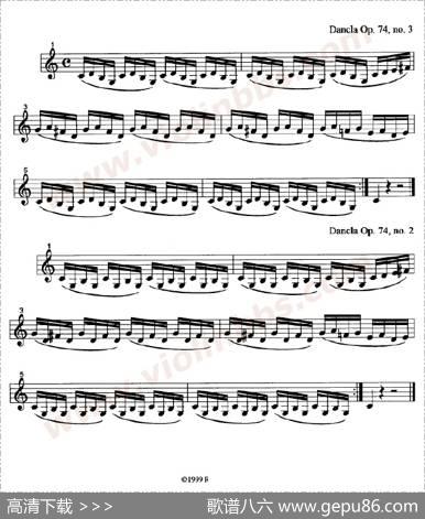 训练左手手指的颗粒性练习曲
