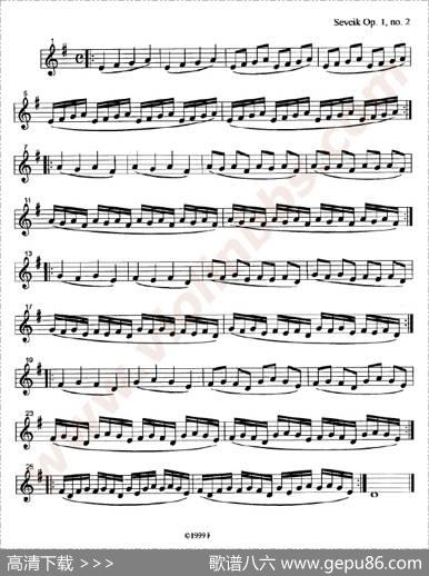 训练左手手指的颗粒性练习曲