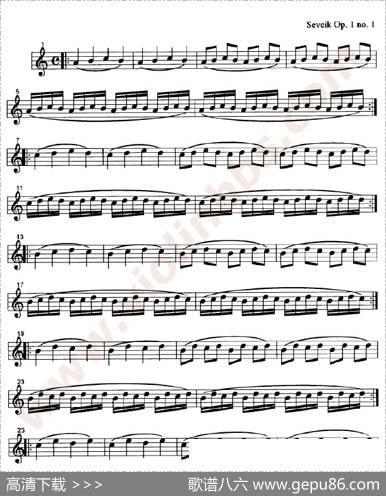 训练左手手指的颗粒性练习曲