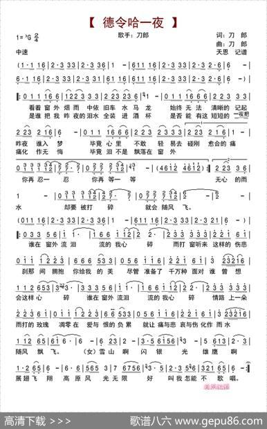 德令哈一夜 - 刀郎|刀郎