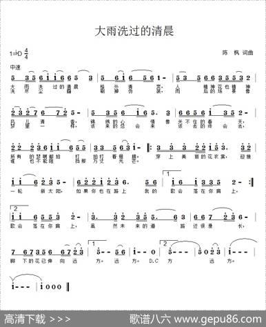 大雨洗过的清晨 - 陈枫|陈枫