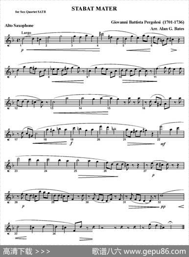 STABATMATER（四重奏）