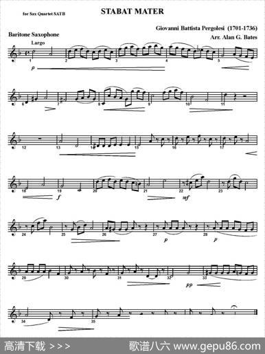 STABATMATER（四重奏）