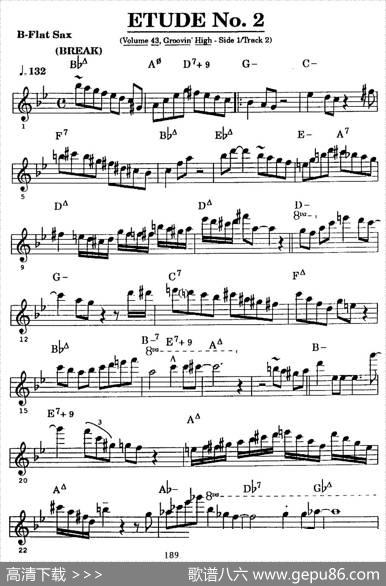爵士乐超吹练习曲（二）