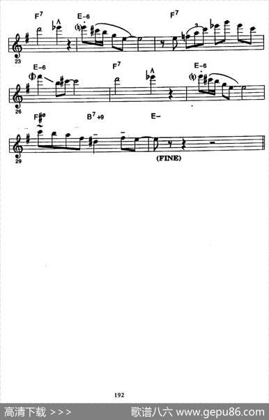 爵士乐超吹练习曲（三）
