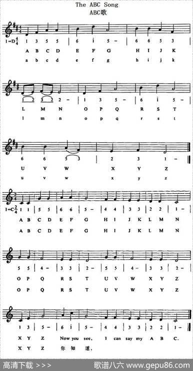 TheABCSong（ABC歌）