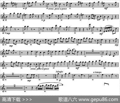 SoShalltheLuteAndHarpAwake（四重奏·次中音萨克斯分谱）