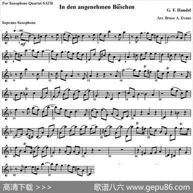 IndenangenehmenBuschen（四重奏·高音萨克斯分谱）