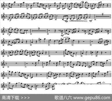 IndenangenehmenBuschen（四重奏·高音萨克斯分谱）