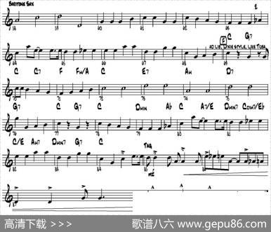 THEDIAMONDSTATERAG（四重奏·上低音萨克斯分谱）