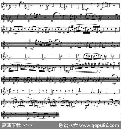 SERENADENo.11inEb，K.375Part3（四重奏·高音萨克斯分谱）