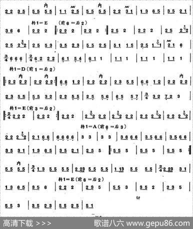 彝族民间乐曲：月琴曲（十三）|曾令士记谱