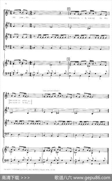 Blackbird（四重奏+钢琴伴奏）