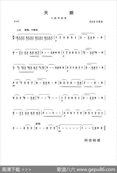 天鹅（大提琴独奏）|【法】圣桑曲