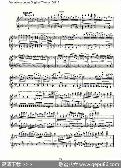 VariationsonanOriginalThemeD.813（原生态主题变鸣曲D.）
