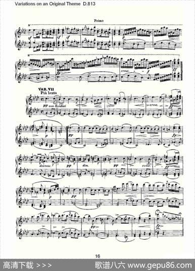 VariationsonanOriginalThemeD.813（原生态主题变鸣曲D.）