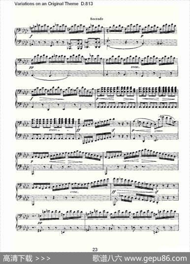 VariationsonanOriginalThemeD.813（原生态主题变鸣曲D.）