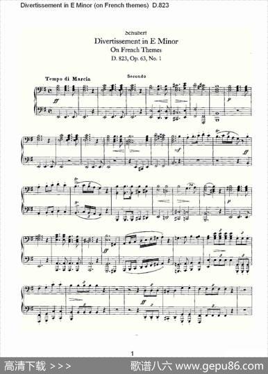 DivertissementinEMinor（onFrenchthemes）