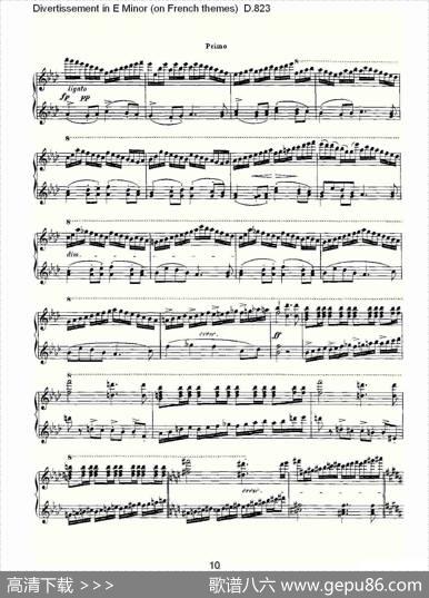 DivertissementinEMinor（onFrenchthemes）