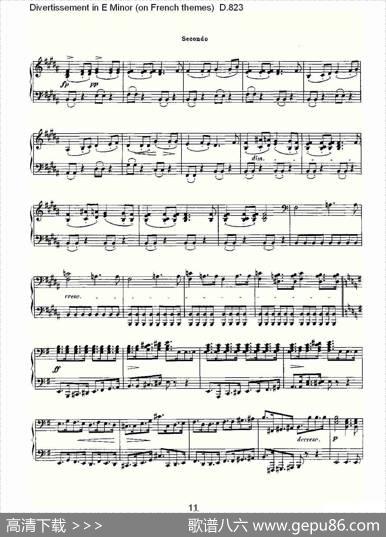 DivertissementinEMinor（onFrenchthemes）