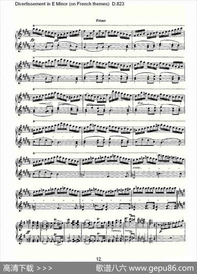 DivertissementinEMinor（onFrenchthemes）