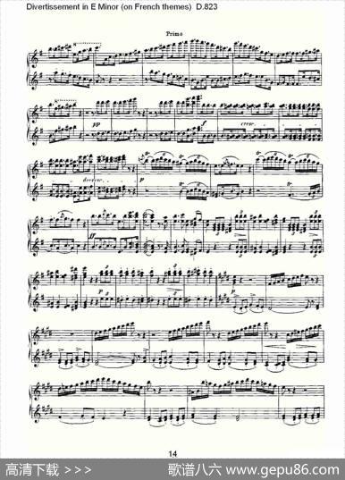 DivertissementinEMinor（onFrenchthemes）