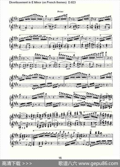 DivertissementinEMinor（onFrenchthemes）