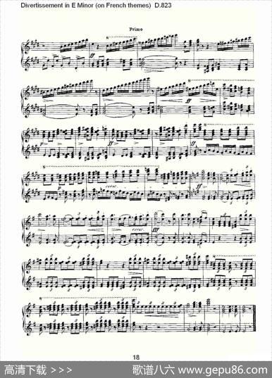 DivertissementinEMinor（onFrenchthemes）