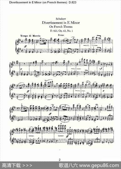 DivertissementinEMinor（onFrenchthemes）