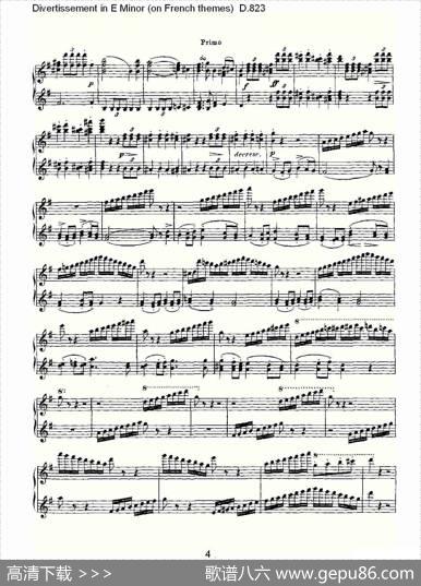 DivertissementinEMinor（onFrenchthemes）