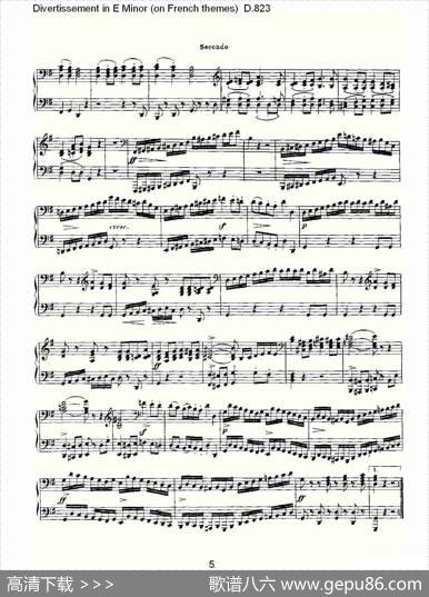 DivertissementinEMinor（onFrenchthemes）