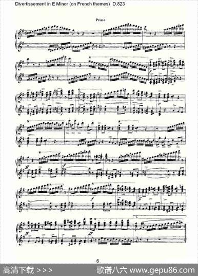 DivertissementinEMinor（onFrenchthemes）