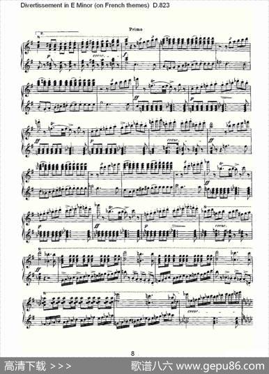 DivertissementinEMinor（onFrenchthemes）
