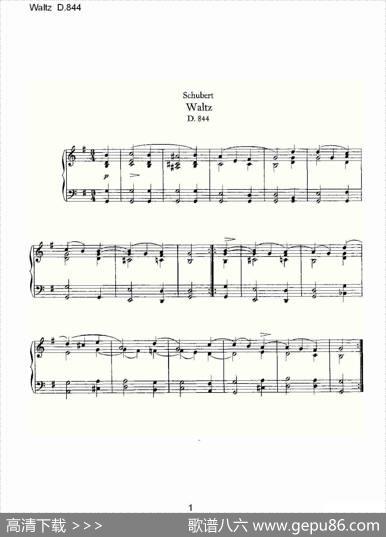 WaltzD.84（华尔兹舞曲D.844）