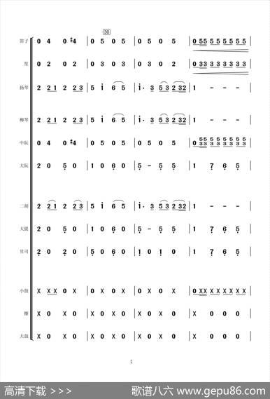 回娘家（民乐总谱）（小小张制谱）